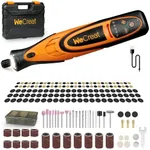 WECREAT Cordless Rotary Tool Kit-25000RPM 5-Speed Multi Power Tool with 7.4V 1.1Ah USB Rechargeable Battery and 175 Accessories