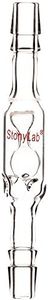 stonylab Glass Check Valve, Borosilicate Glass Check Valve with Dual 3/8 inch Hose Connections