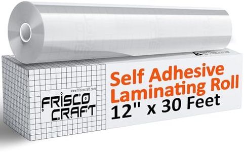 Frisco Craft Transparent Glossy Self Adhesive Laminating Roll 12" x 30 ft