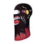 Buff Jnr Polar Balaclava Patterned, Terrifying, Black, One Size