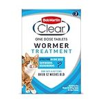 Bob Martin Clear Wormer Treatment for Cats (2 Tablets) - Suitable for Kittens, Clinically Proven Treatment