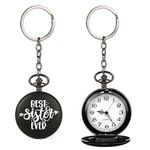 GT Gala Time Pocket-Watch Keychain Creative Rakshabandhan Gifts, Birthdays Keychains Gifts for Sisters,siblings and Friends, Unique Keyring (Best Sister Ever)