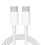 Original quality C to C Cable, 100W USB Type C lead Fast Charge C to C Charger Cable for iPhone 15/15 Pro, MacBook Pro 2020, iPad Pro/Air, Samsung Galaxy S24 S23 ultra, Pixel, LG, Switch