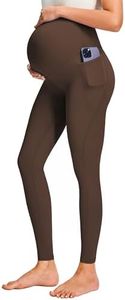 JOYSPELS Smooth Feeling Maternity Leggings Over The Belly with Pockets Workout Pregnancy Leggings
