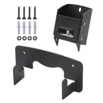 LCGP Wheelbarrow Holder Heavy Duty Trolley Storage Bracket, Wall Mounted Storage for Effective Space Saving, Suitable for Most Trolleys, Black Surface Powder Coating to Prevent Rust