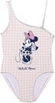 CERDÁ LIFE'S LITTLE MOMENTS Girls' Bañador Minnie Mouse Swimsuit, Pink and White, 6 Years