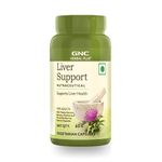 GNC Herbal Plus Liver Support | 500mg Milk Thistle, 500mg Betaine & 200mg Picrorhiza Extract | 60 Veg Capsules | Promotes Liver Health, Detox, & Metabolism | High Potency Formula
