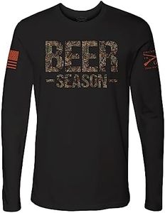 Grunt Style Realtree Edge® Beer Season Men's Long Sleeve T-Shirt (XXLarge, Black)