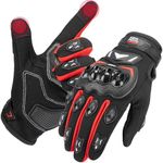 KEMIMOTO Motorbike Gloves Men Women, Touchscreen Motorcycle Gloves, Summer Breathable Motorbike Gloves for Motocross, MTB Riding, Road Racing, Climbing