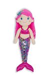 June Garden 15.5" Sparkly Mermaid Larissa - Soft Plush Stuffed Princess Doll Gift for Toddler Girls