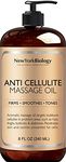 Anti cellulite treatment Massage Oil - all Natural Ingredients – Penetrates Skin 6x Deeper Than Cellulite Cream - targets Unwanted Fat Tissues & improves Skin Firmness – 8 Oz