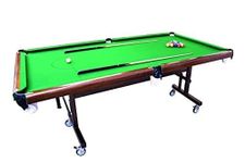 Khalsa Sports Movable Pool Table 6 x 3 Ft | Professional Billiards Table with Foldable Design | Portable Pool Table for Home, Club & Office Entertainment
