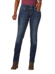 Riders by Lee Indigo Women's Pull-On Waist Smoother Straight-Leg Jean, Polar Drift, 16