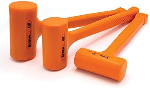 Titan 63143 3-Piece Dead Blow Hammer Set | Includes 16oz, 32oz, 48oz