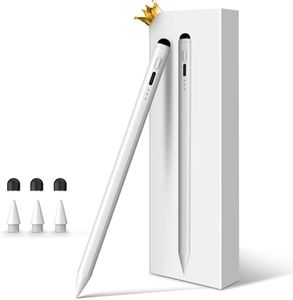 Pencil for Apple iPad 9th&10th Generation, 13 mins Fast Charge Stylus Pen, Palm Rejection, Tilt Sensitivity, Compatible w/iPad Pro 11/12.9/13in, iPad 6/7/8/9/10, iPad Air 3/4/5/6, iPad Mini 5/6