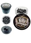 100 x Premium Hard Mix Rubber Steel Balls Paintballs Reballs for Shooting Training Self and Home Defense Pistols in 68 caliber