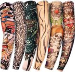 6 Pack Temporary Tattoo Arm Sleeves