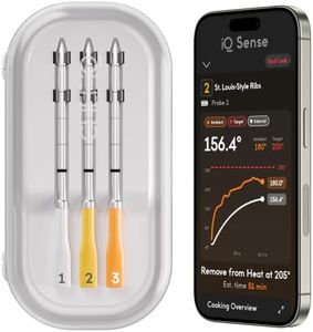 CHEF iQ Sense | Smart Wireless Meat Thermometer | 3 Ultra-Thin Probes | WiFi Unlimited Range | 1000°F Heat Safe | 5 Sensors | BBQ, Grill, Oven, Smoker, Air Fryer | Gen3