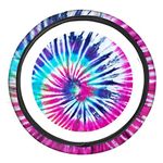 doginthehole Tie Dye Print Steering Wheel Cover for Women,15 inch Anti Slip and Sweat Absorption Auto Car Wrap Cover,Universal Car Interior Accessories,Pink