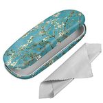 FINTIE Hard Shell Glasses Case for Women Men - Fashion Reading Glasses Case Protective Spectacle Cases with Cleaning Cloth