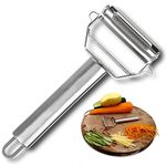 D-Dayons Stainless Steel Blades Julienne Peeler Fruit Vegetable Shredder Slicer Double Planing Cutter Potato Carrot Grater Kitchen Gadget Size- 18 x 8.2 x 2.4 cm