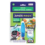 Jungle Magic Plastic Doodle Waterz - Reusable I Water Colouring Book - Vehicles I Self-Drying with Easy to Hold Water Pen I Educational Toy for Kids, Multicolor