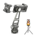 SMALLRIG Metal Phone Camera Mount Universal Mobile Phone Holder with Cold Shoes and 1/4"-20 Threaded Hole, Max. Load 0.5kg, 360° Rotation Phone Tripod Mount for Filmmaking, Vlogging - 3559