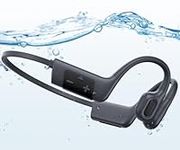 Bone Conduction Headphones IP68 Waterproof Swimming Headphones Wireless Bluetooth 5.3 earphones Built-in 32G Open Ear Sports Headset with MP3 Player for Swiming Underwater, Running, Cycling and Hiking