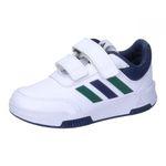 adidas Tensaur Hook and Loop Shoes Running, Cloud White/Green/Collegiate Navy, 8.5 UK Child