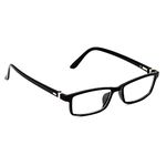 HRINKAR Black Rectangle Square Bifocal and Single Vision Latest Optical Spectacle Chasma Frame For Kids And Men And Women - HFRM-BK-18