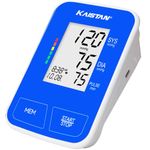 KAISTAN 1231 Fully Automatic Blood Pressure Monitor | Digital Machine for BP Testing & Pulse Rate Monitoring Device | Dual Power Operating Meter with USB cable type-C or AAA battery | 120 Memory Reading - (Royal Blue & White)