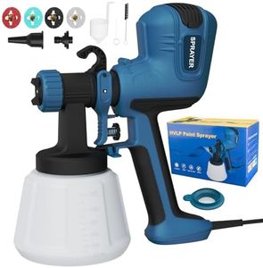 Pistola per Verniciare, 700W HVLP Pistola a Spruzzo per Verniciare con Giunti per Pulizia e Soffiaggio, 4 Ugelli e 3 Pattern, Aerografo Professionale Facile da Usare, per Mobili, Recinzioni, ecc.