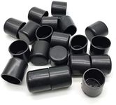 Chair Leg Caps 3/4 Inch Round,20-Pack Susenya Rubber Leg Tips Black