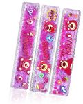 FunBlast Scale Ruler for Kids – 20 Cm Bear Design Scale for Kids, Glitter Scale Ruler Set for Students, Stationary Gifts for Kids, Return Gifts - 3 Pcs