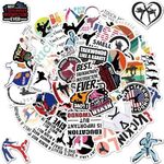 Taekwondo Stickers, 50Pcs Martial A