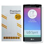 Gorilla Tech Twin Pack Premium Tempered Glass Screen Protector for LG Spirit Invisible Shield Cover 9H Hardness Crystal Clear HD Quality Shatter and Scratch Resistant 3D Touch Compatible LCD Guard