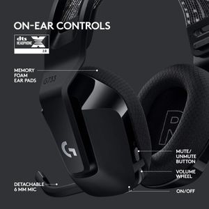 Logitech G733 Wireless Gaming Headset – Black