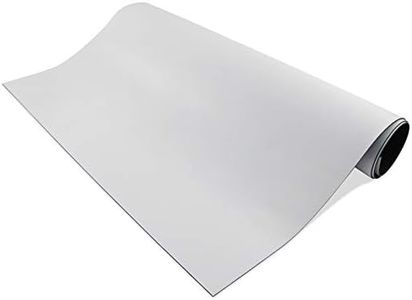 Master Magnetics 08505 Magnet Maker Flexible Magnetic Sheet - Non Adhesive, 12" Wide, 24.5" Long, White Vinyl Front