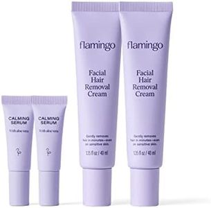 Flamingo Facial Hair Removal Cream - 1.35 fl oz - Pack of 2 - Gentle Formula - Safe for Sensitive Skin