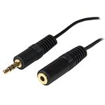 StarTech.com 12 ft. (3.7 m) 3.5mm Audio Extension Cable - PC Speaker Extension Audio Cable - Strain Relief - Black - Aux Cable (MU12MF)