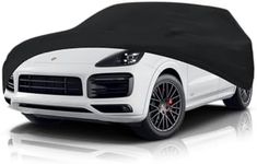 55tech Premium Custom Made car Covers for Porsche Cayenne SUV, Indoor Garage Storage use, Luxury Soft Elastic Material Perfect Fitment. (Cayenne - Indoor)