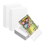 100 Pcs Standard Soft Card Sleeves, 66 x 91mm Clear Frosted Trading Card Sleeves, Standard Card Sleeves for Trading Card, Magic, MTG, Sports Cards, Game Cards (White)