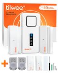 tiiwee Home Alarm System Wireless Kit X1 - Complete alarm system with X1 siren, 4 window door sensors and 2 remote controls - window alarm door alarm