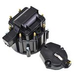 A-Team Performance 8-Cylinder CR6951BK HEI OEM Distributor Cap - Includes Rotor And Coil Cover Kit - Compatible With GM Or A-Team Performance HEI Distributor - Composed Of High-Strength Polymer