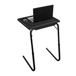 Bi3 Multipurpose Laptop Study Table Strong Top 6 Heights 3 Angles Portable Adjustable Foldable (Midnight Black)