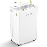 LOEFME 12L/Day Dehumidifier with 2L Water Tank, 220W Dehumidifiers for Home, Prevents Damp and Condensation, Quiet Dehumidifier Lower than 40dB, Suitable for Bedroom, Living Room, RV, Cloakroom