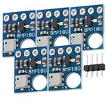 AZDelivery 5 x GY-68 BMP180 Digital Barometric Pressure Temperature and Altitude Sensor Module Board compatible with Arduino and Raspberry Pi including E-Book!