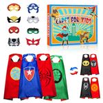 Gralal Toys for 3-12 Year Old Boy, Superhero Costumes for Boys Gifts for 3-9 Year Old Boys Girls Superhero Toys Boy Toys Age 3 4 5 6 Superhero Capes Spiderman Toys Christmas Xmas Gifts for Kids