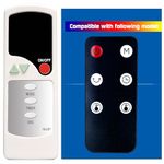 Replacement Remote Control for Syvio HPP15H-E HPQ15G-EA & Hunter 72016 & Minetom MH-04 & Acouto AC-EH001 Electric Ceramic Digital Tower Space Heater