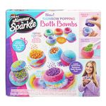 CRA-Z-ART 17345 Shimmer N Sparkle Rainbow Popping Make Your own fizzing kit Childrens Colourful Scented Bath Bombs